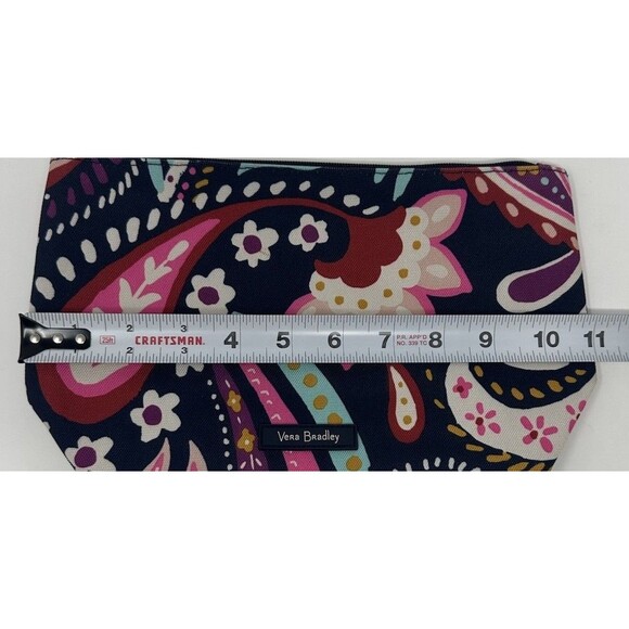 Vera Bradley Lighten Up Large Cosmetic Bag Painted Paisley NWT - Picture 5 of 6